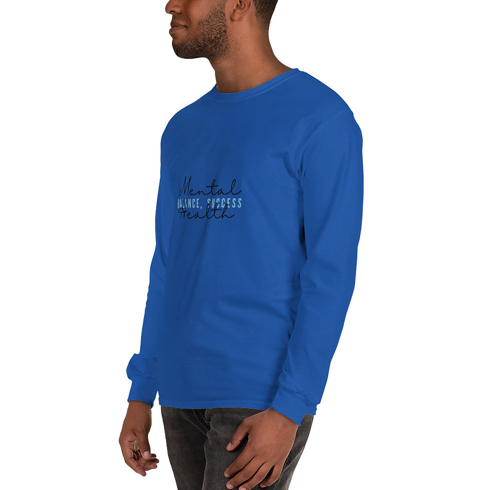 Thumbnail: "Mental Health, Balance, Success" Men’s Long Sleeve Shirt