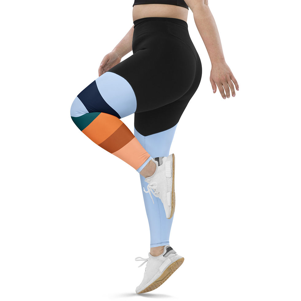 Thumbnail: "Mental Health is Wealth" Sports Leggings
