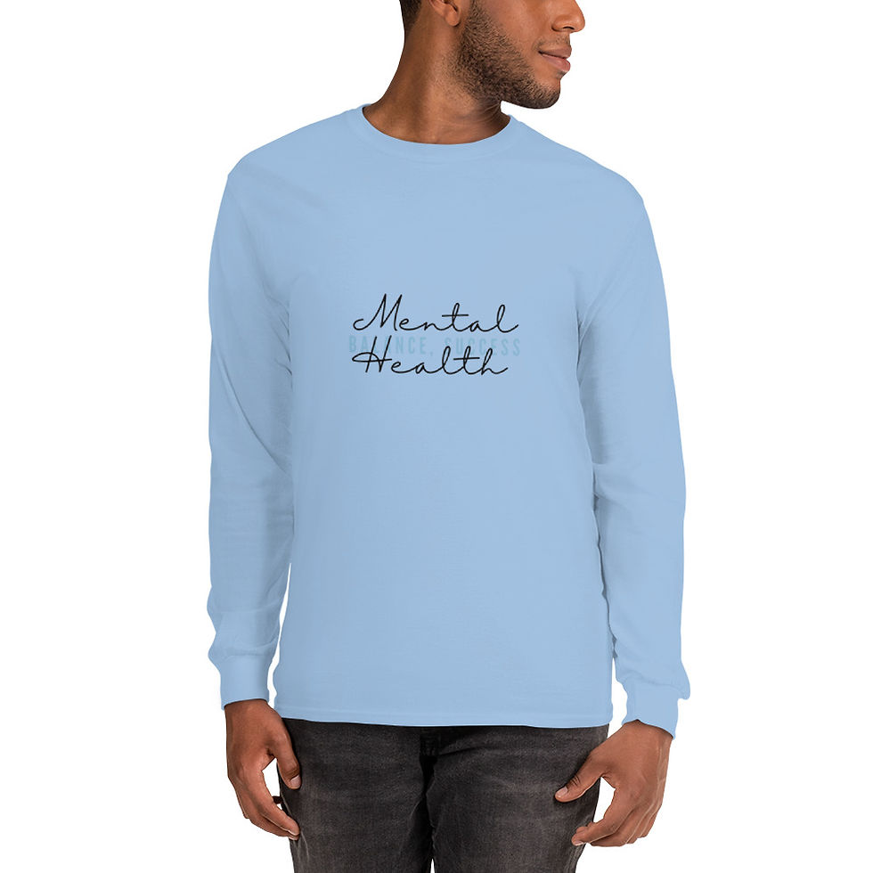 Thumbnail: "Mental Health, Balance, Success" Men’s Long Sleeve Shirt