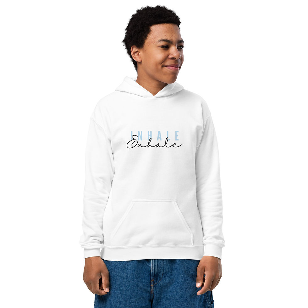 Thumbnail: "Inhale, Exhale" Youth heavy blend hoodie
