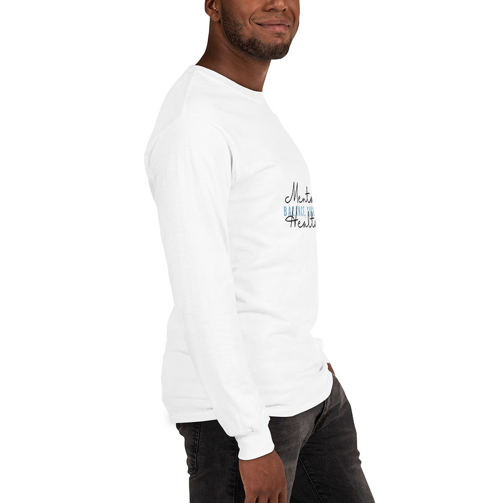 Thumbnail: "Mental Health, Balance, Success" Men’s Long Sleeve Shirt