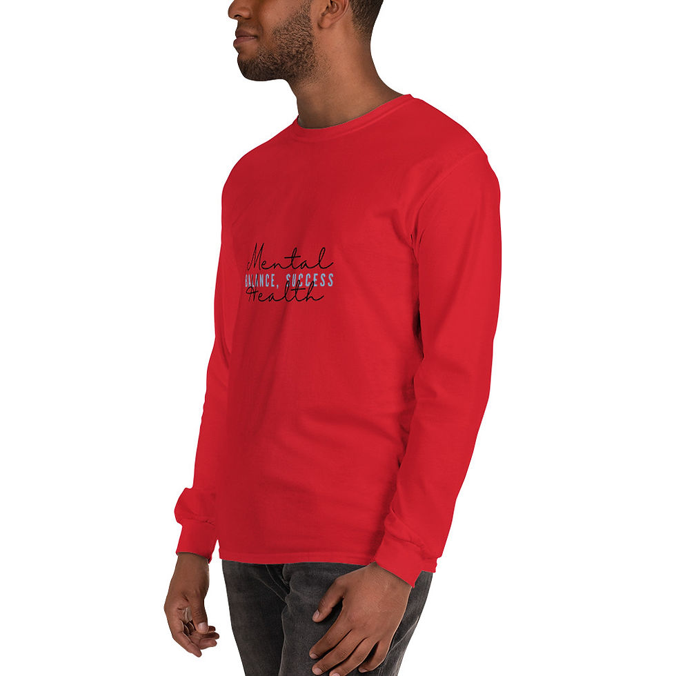 Thumbnail: "Mental Health, Balance, Success" Men’s Long Sleeve Shirt