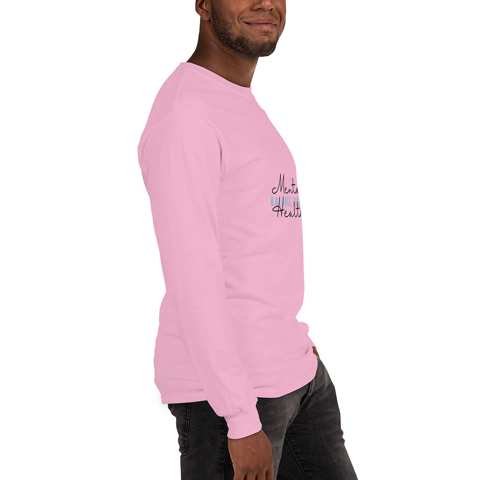 Thumbnail: "Mental Health, Balance, Success" Men’s Long Sleeve Shirt