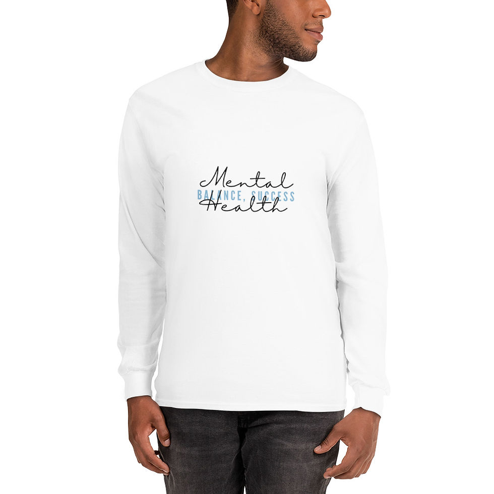 Thumbnail: "Mental Health, Balance, Success" Men’s Long Sleeve Shirt