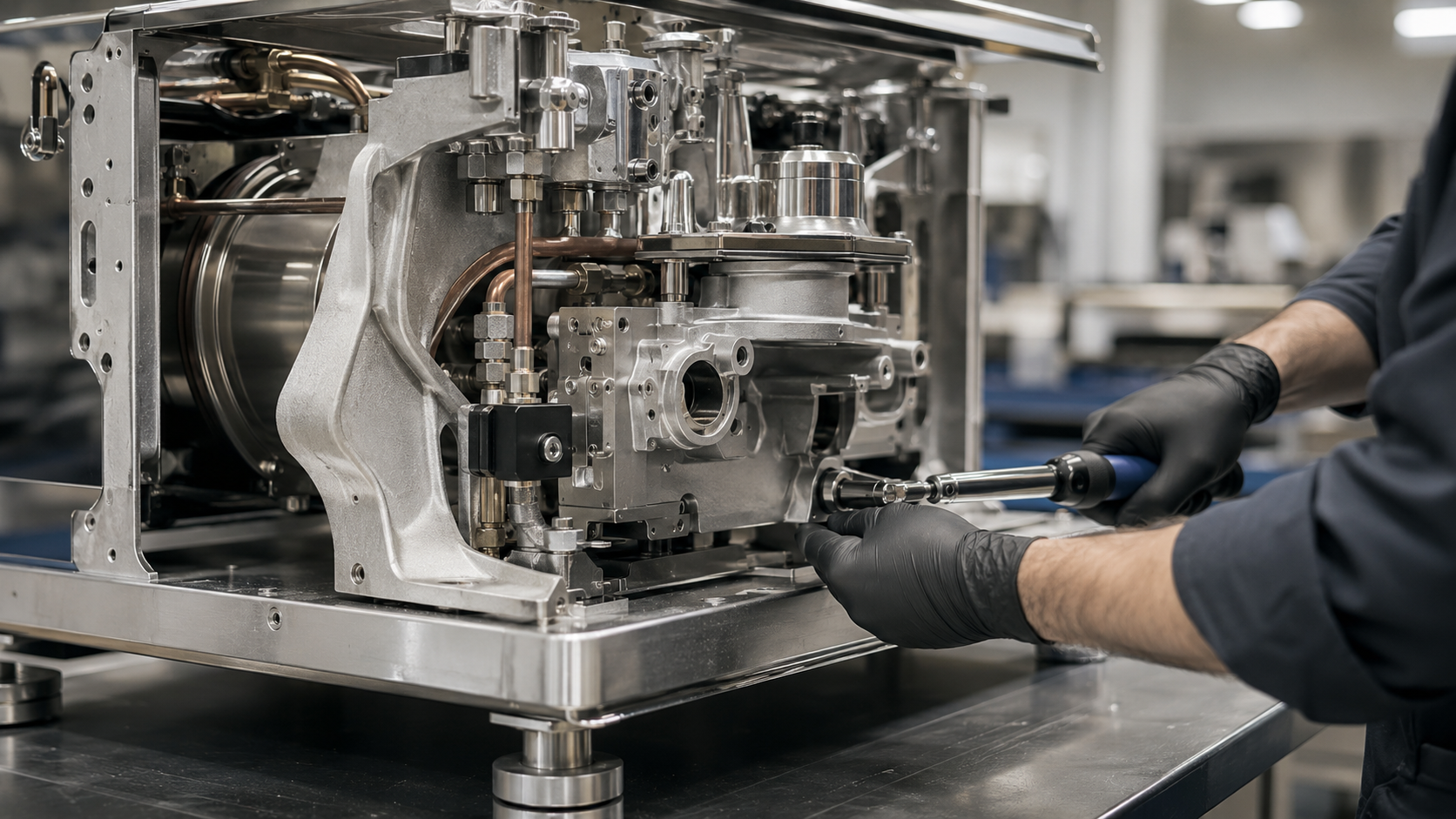 Componenti in alluminio pressofuso per macchine da caffè
