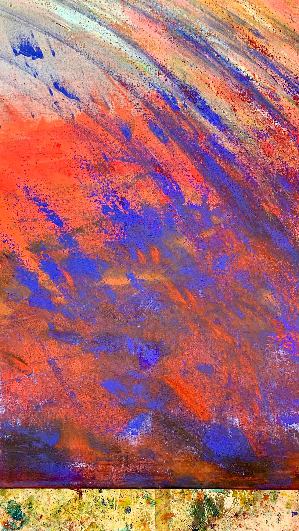 Thumbnail: Kleurrijk abstract schilderij met expressieve vormen en levendige kleuren voor modern interieur.