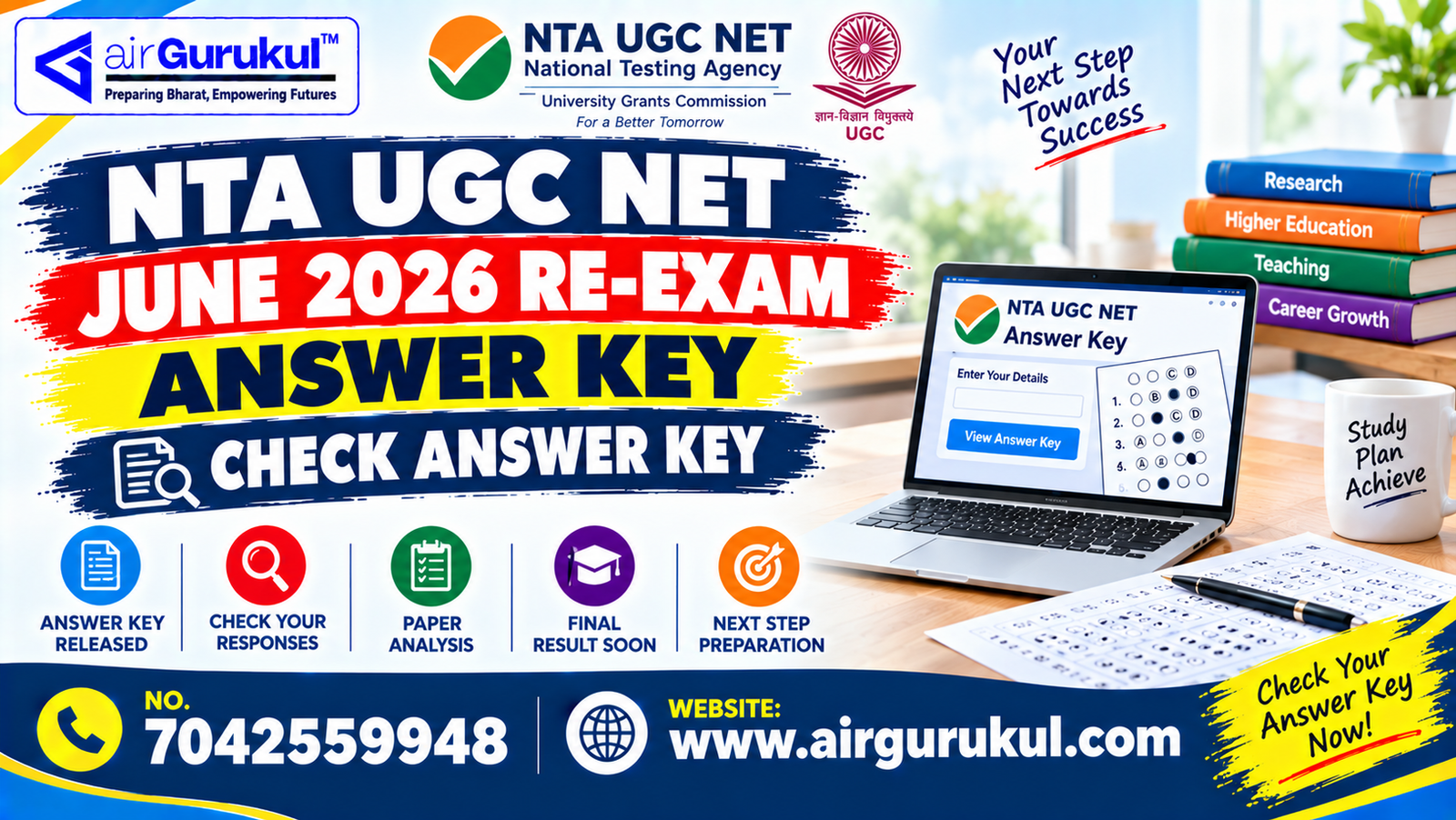 NTA UGC NET June 2026 Re-Exam Answer Key