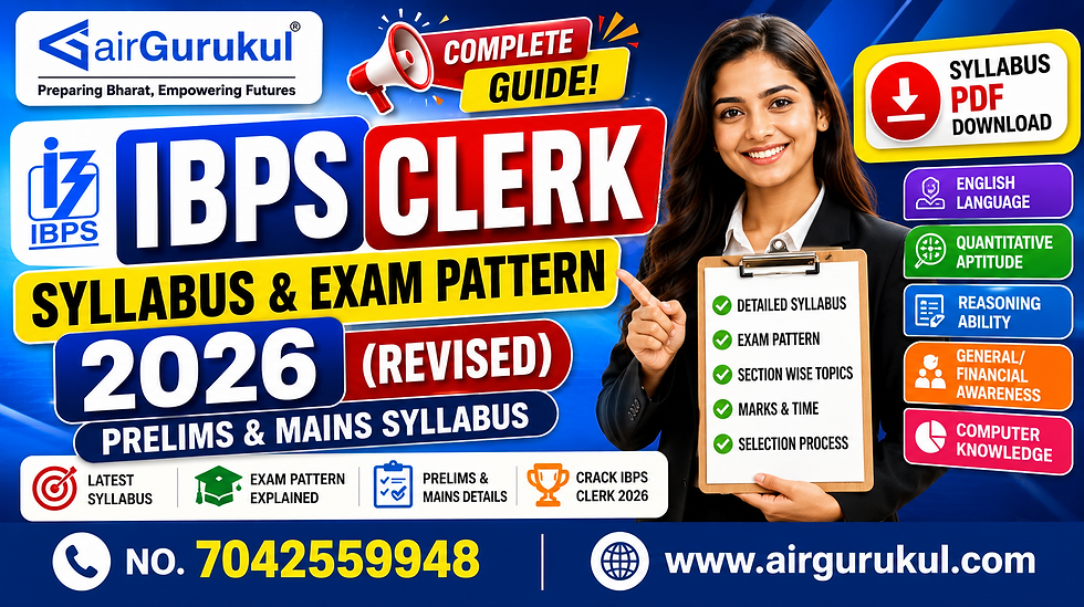 IBPS Clerk Syllabus and Exam Pattern 2026 Prelims and Mains