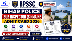 Bihar Police SI Mains Admit Card 2026 download details