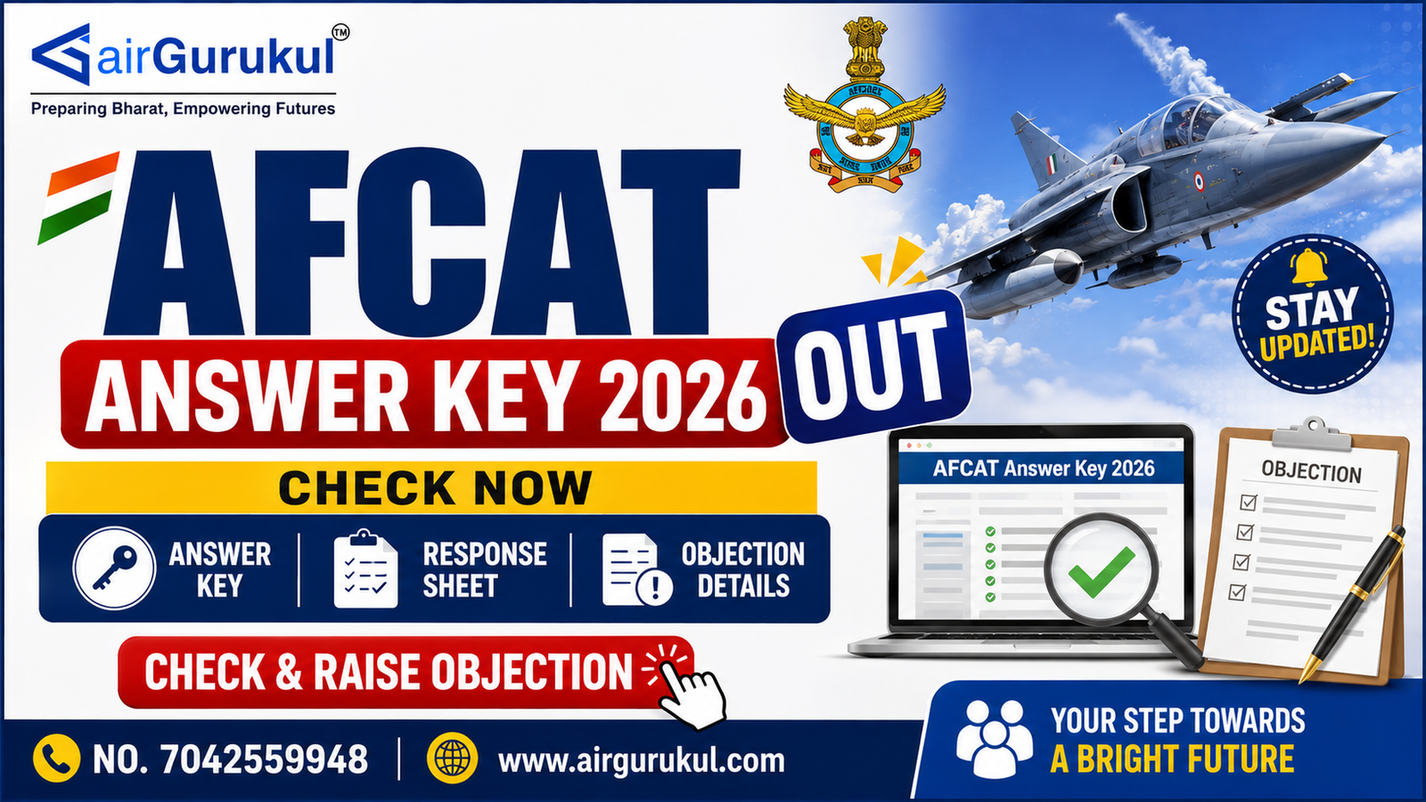 AFCAT 02/2026 Answer Key 2026 released by Indian Air Force