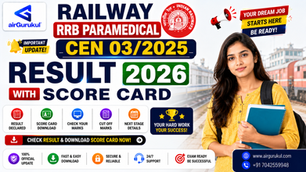 Candidate checking Railway RRB Paramedical Result 2026 and score card online
