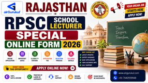 Rajasthan RPSC School Lecturer Special Education Recruitment 2026 Apply Online