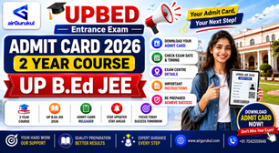 Students checking UPBED Admit Card 2026 for UP BEd JEE entrance examination
