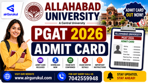 Allahabad University PGAT 2026 Admit Card Download Link