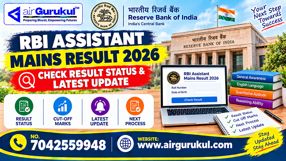 RBI Assistant Mains Result 2026 latest result status