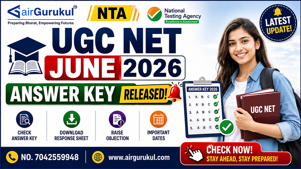NTA UGC NET June Answer Key 2026 Released