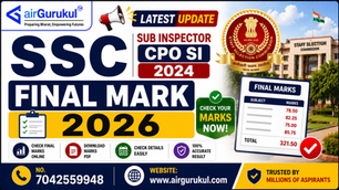SSC CPO SI 2024 Final Marks 2026 Download Scorecard