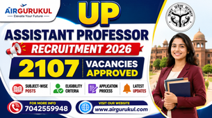 UP Assistant Professor Recruitment 2026 Notification for 2107 Vacancies