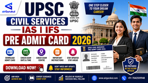 UPSC IAS Pre Admit Card 2026 Download