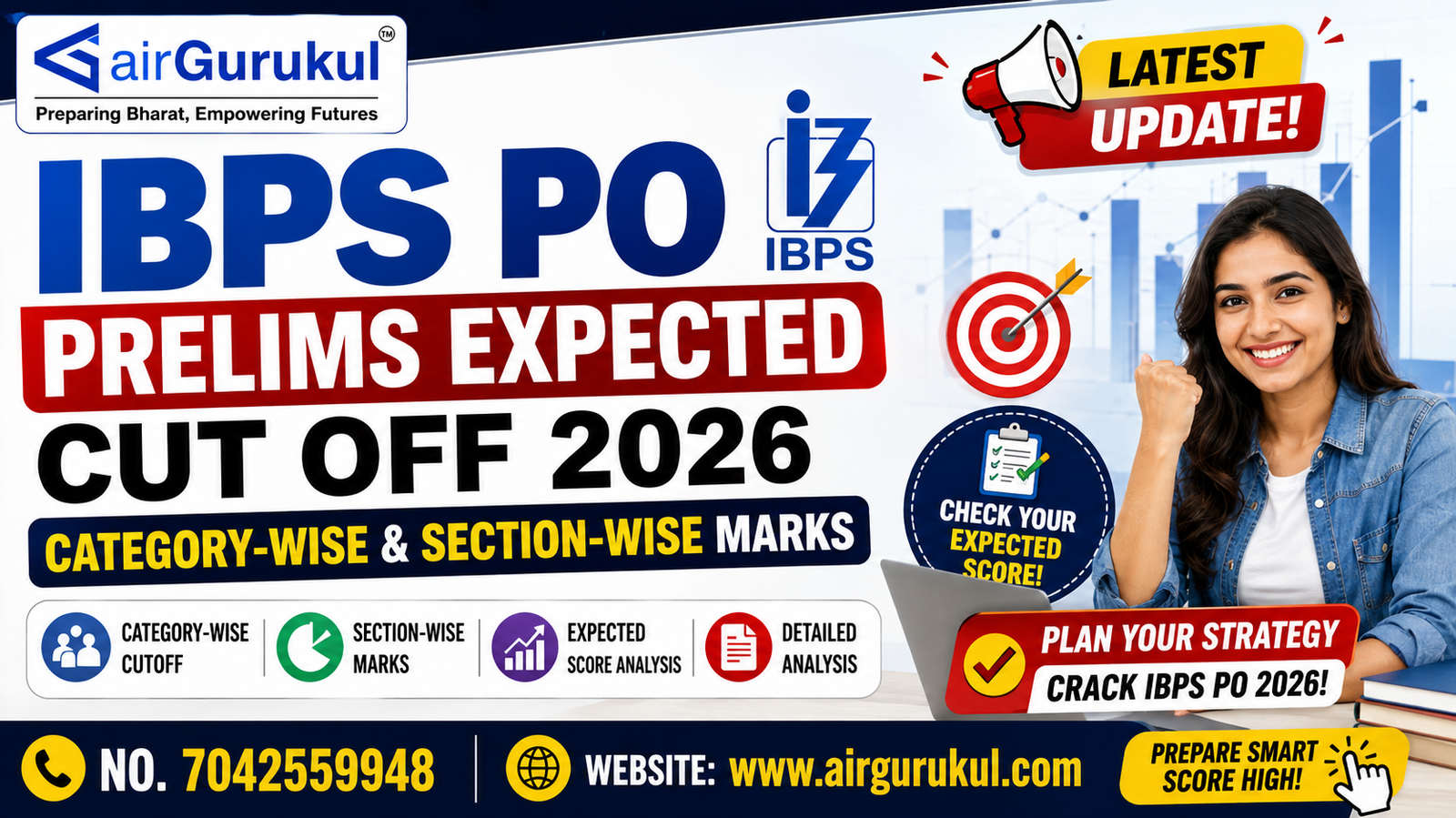 IBPS PO Prelims Expected Cut Off 2026 Category-Wise and Section-Wise Marks