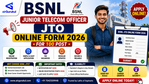 BSNL JTO Recruitment 2026 online application for 100 Junior Telecom Officer posts