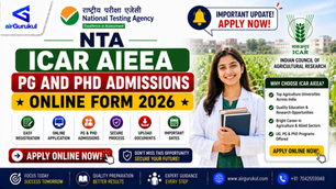 NTA ICAR AIEEA 2026 Application Form Details