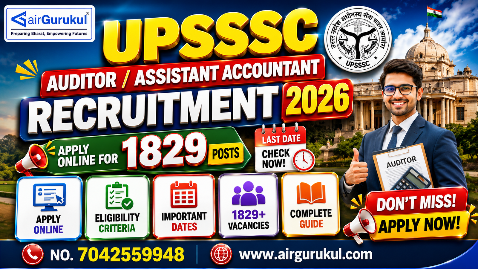 UPSSSC Auditor Assistant Accountant Recruitment 2026 Online Form