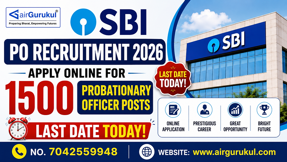 SBI PO Recruitment 2026 Apply Online for 1500 Probationary Officer Posts