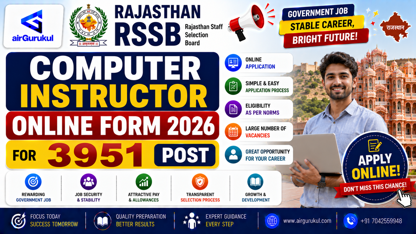 RSSB Computer Instructor Recruitment 2026 Notification