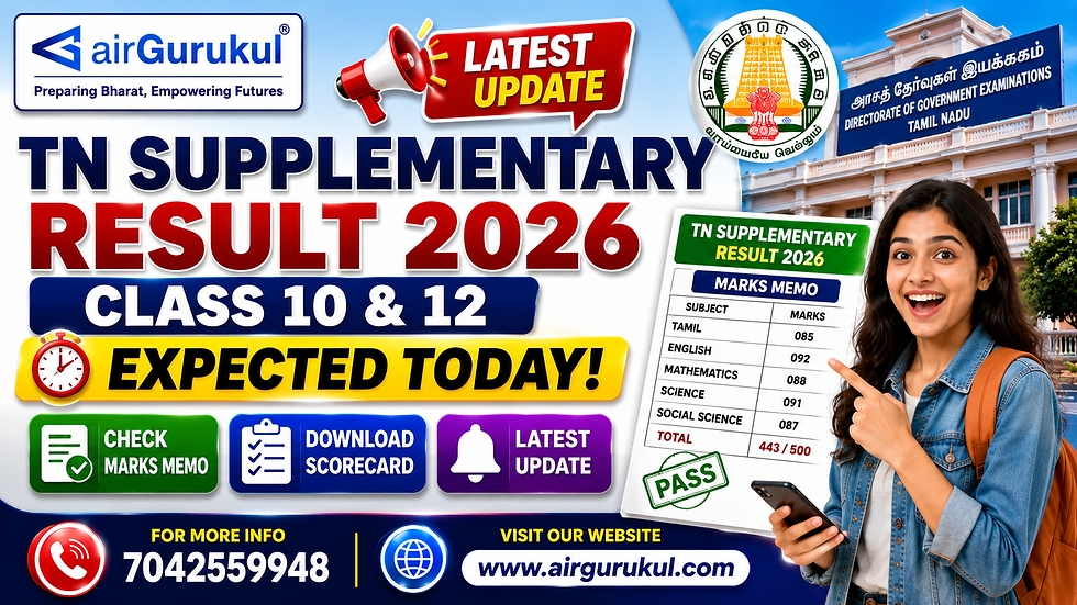 Students checking TN Supplementary Result 2026 for Class 10 and Class 12 online.