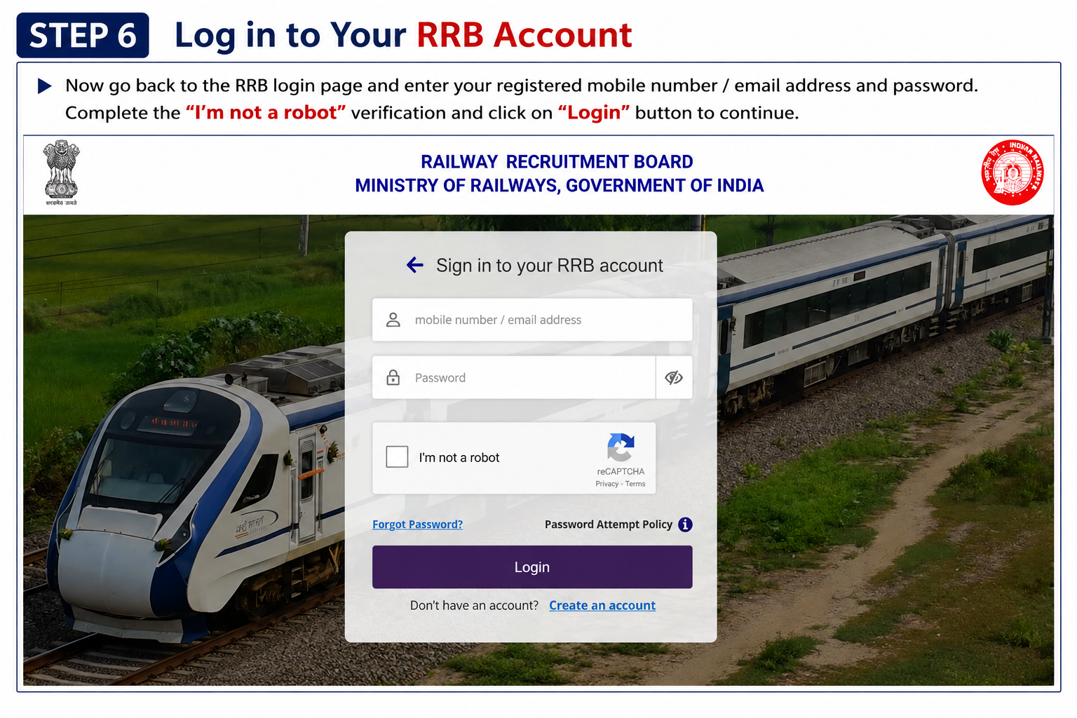Login RRB