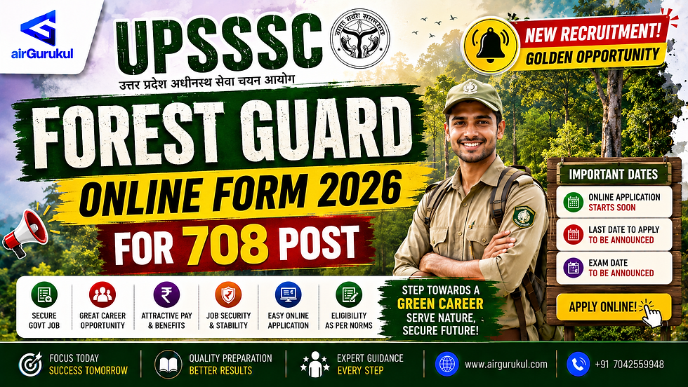 UPSSSC Forest Guard Recruitment 2026 Apply Online