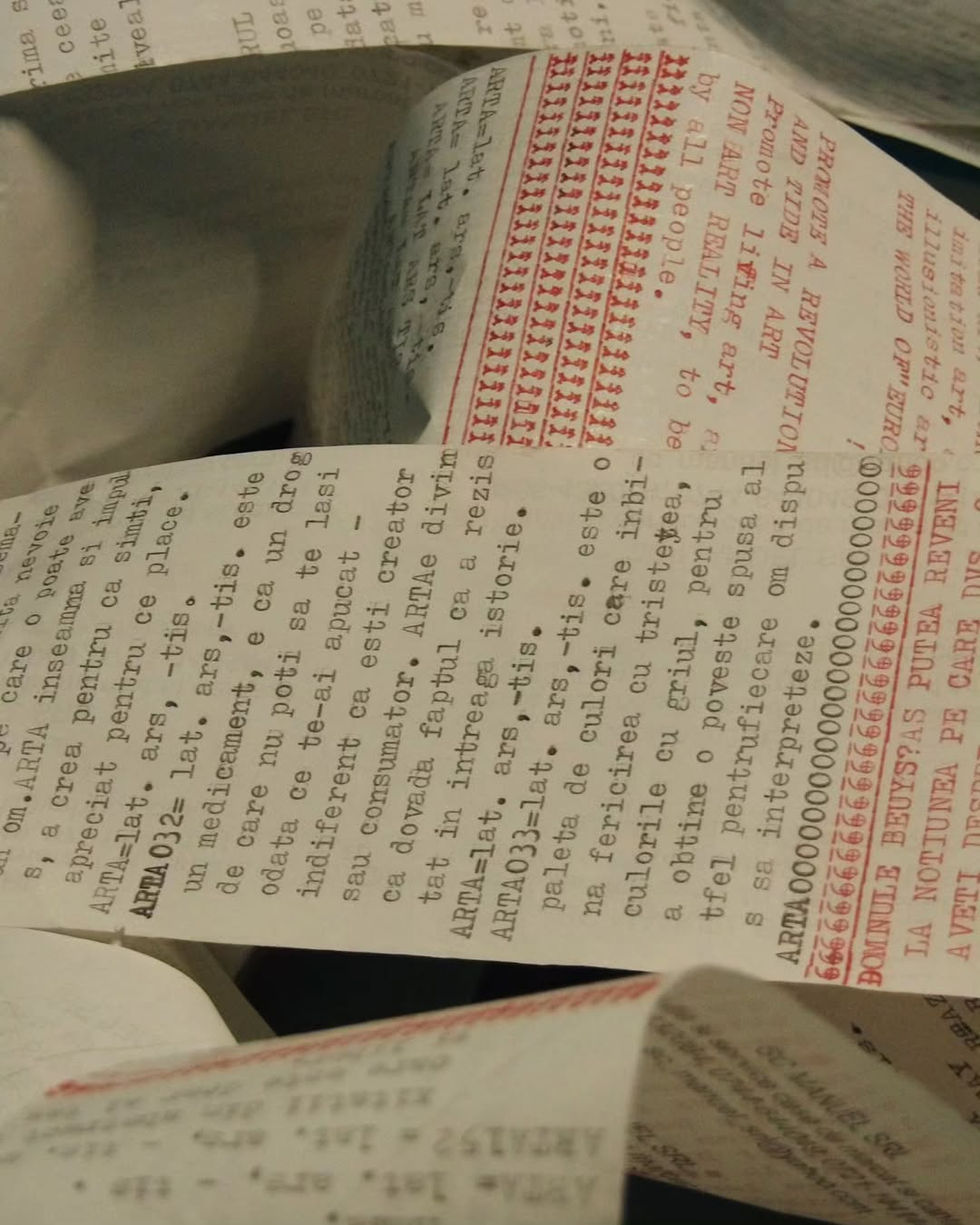 --artă= lat. ars, -tis. -docu1_sacbucharest #individualallaround 22 septembrie — 3 decemb