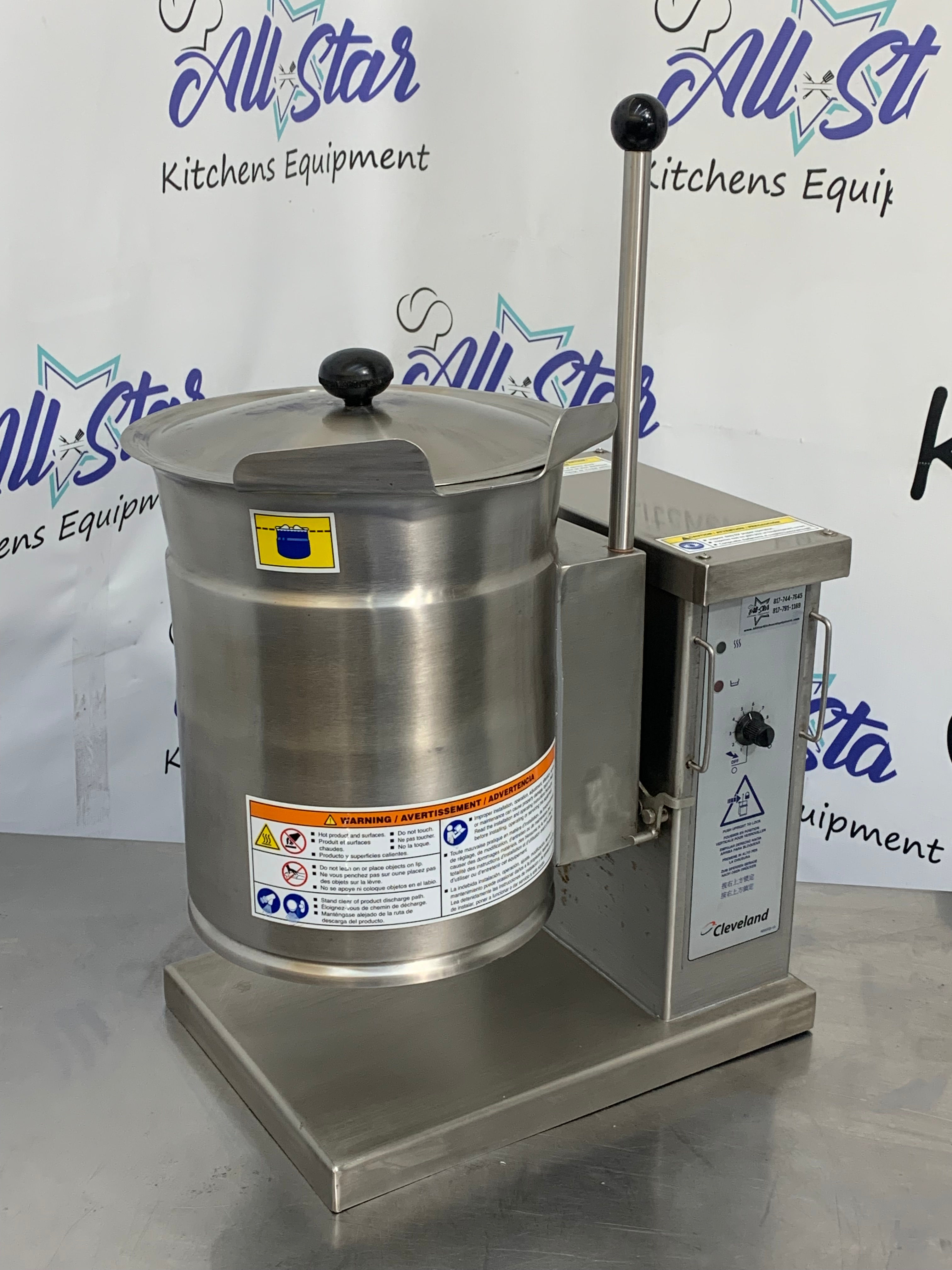 Caldera de mesa eléctrica con camisa de vapor