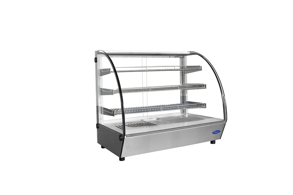 Atosa Countertop Heated Display Case - Curved