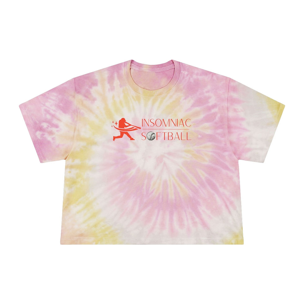 Thumbnail: Insomniac Softball Women's Tie-Dye Crop Tee