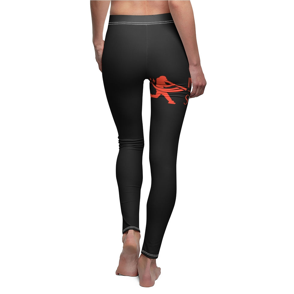 Thumbnail: Insomniac Softball Women's Casual Leggings - Black