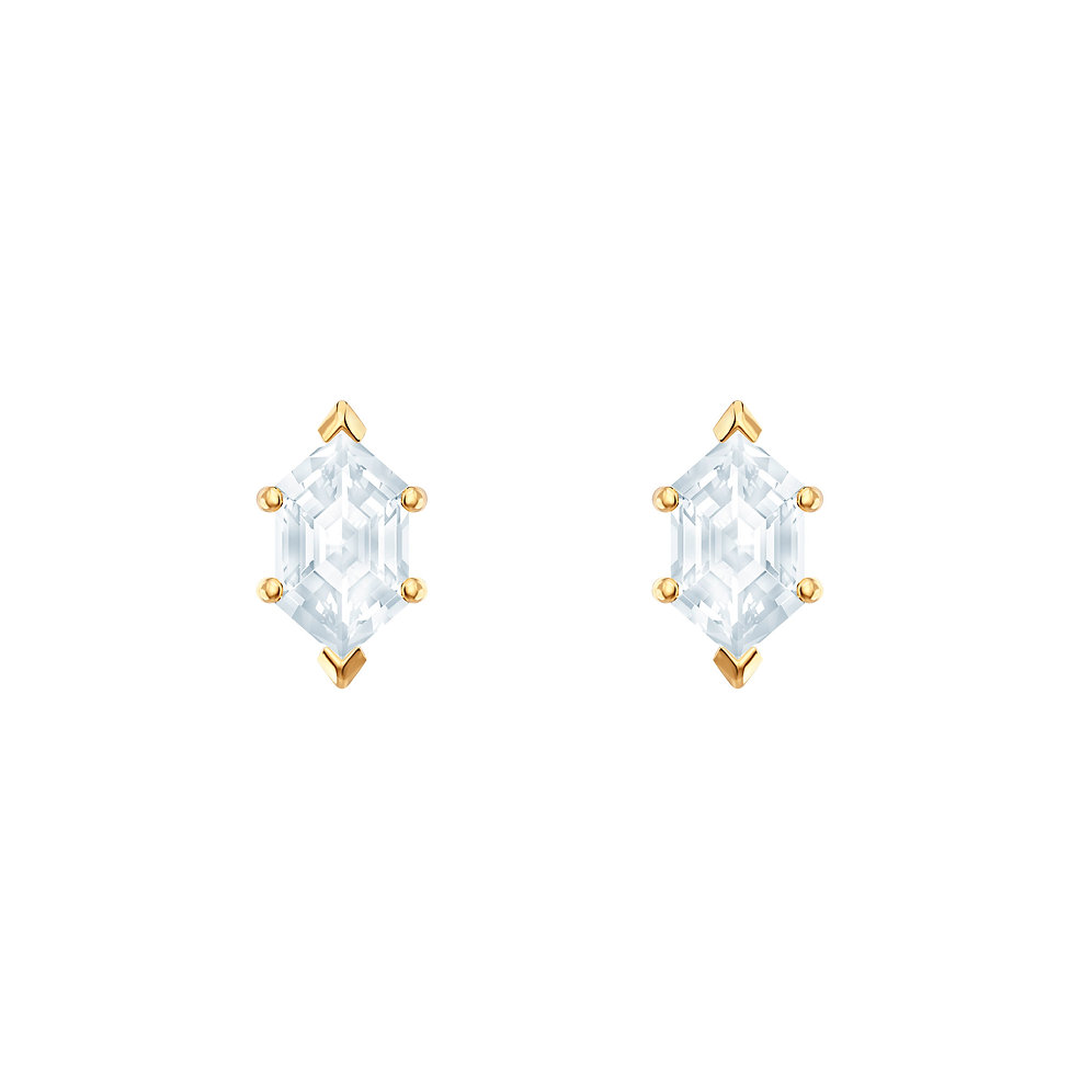Oz Pierced Earrings White Gold Plating Oz Pierced Earrings White Gold Plating
