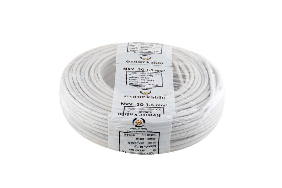 Öznur NVV-U (NYM) 300/500 V PVC İzoleli Çok Damarlı Tesisat Kabloları