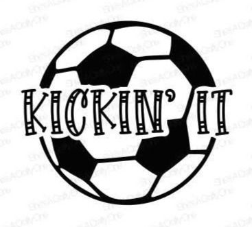 Kickin' It - Soccer SVG, PNG, JPG