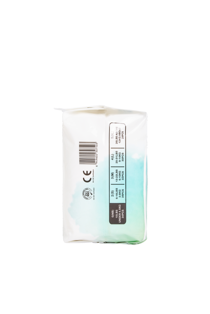 Thumbnail: ECO BOOM Newborn Bamboo Diapers Premium (Pure) - 34s