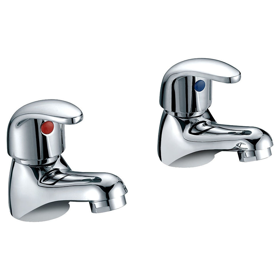 Shell Chrome Basin Taps