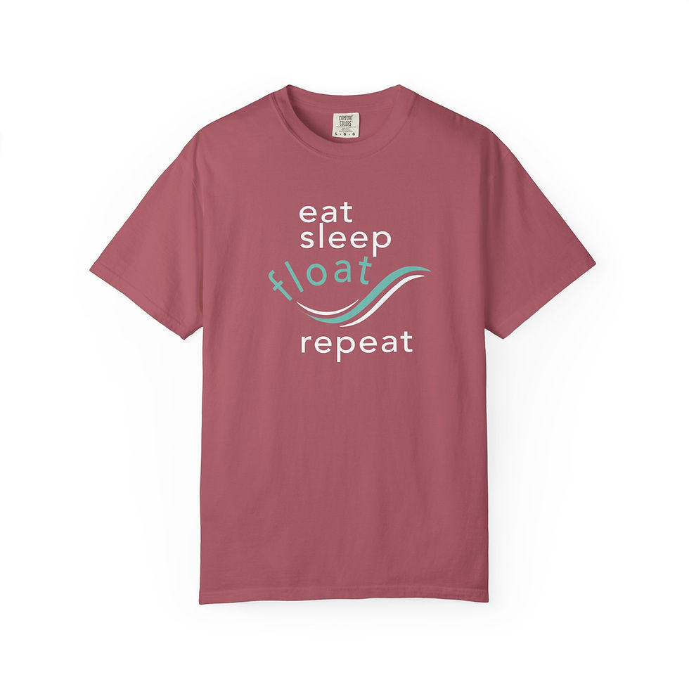 Thumbnail: Comfort Colors Unisex Garment-Dyed Tee - Eat, Sleep, Float
