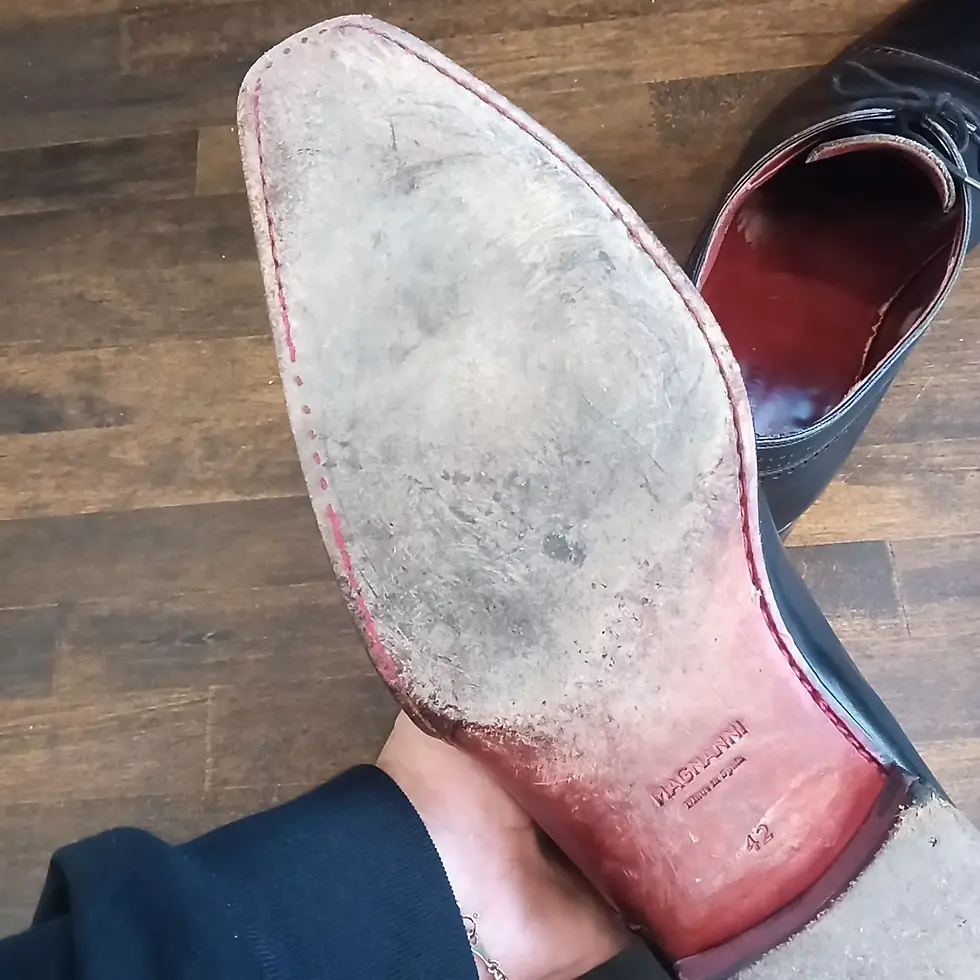 MAGNANNI(マグナーニ)ハーフソール かかと修理 メンテナンス