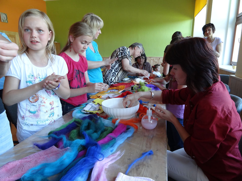 tvořivá dílna, plstění