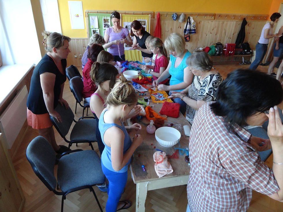 tvořivá dílna, plstění