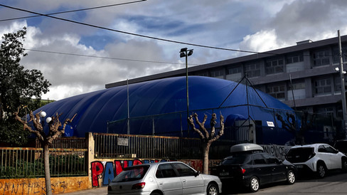 Στην τελική ευθεία το νέο κλειστό προπονητήριο «μπαλόνι» στη Ραιδεστού στη Νέα Σμύρνη