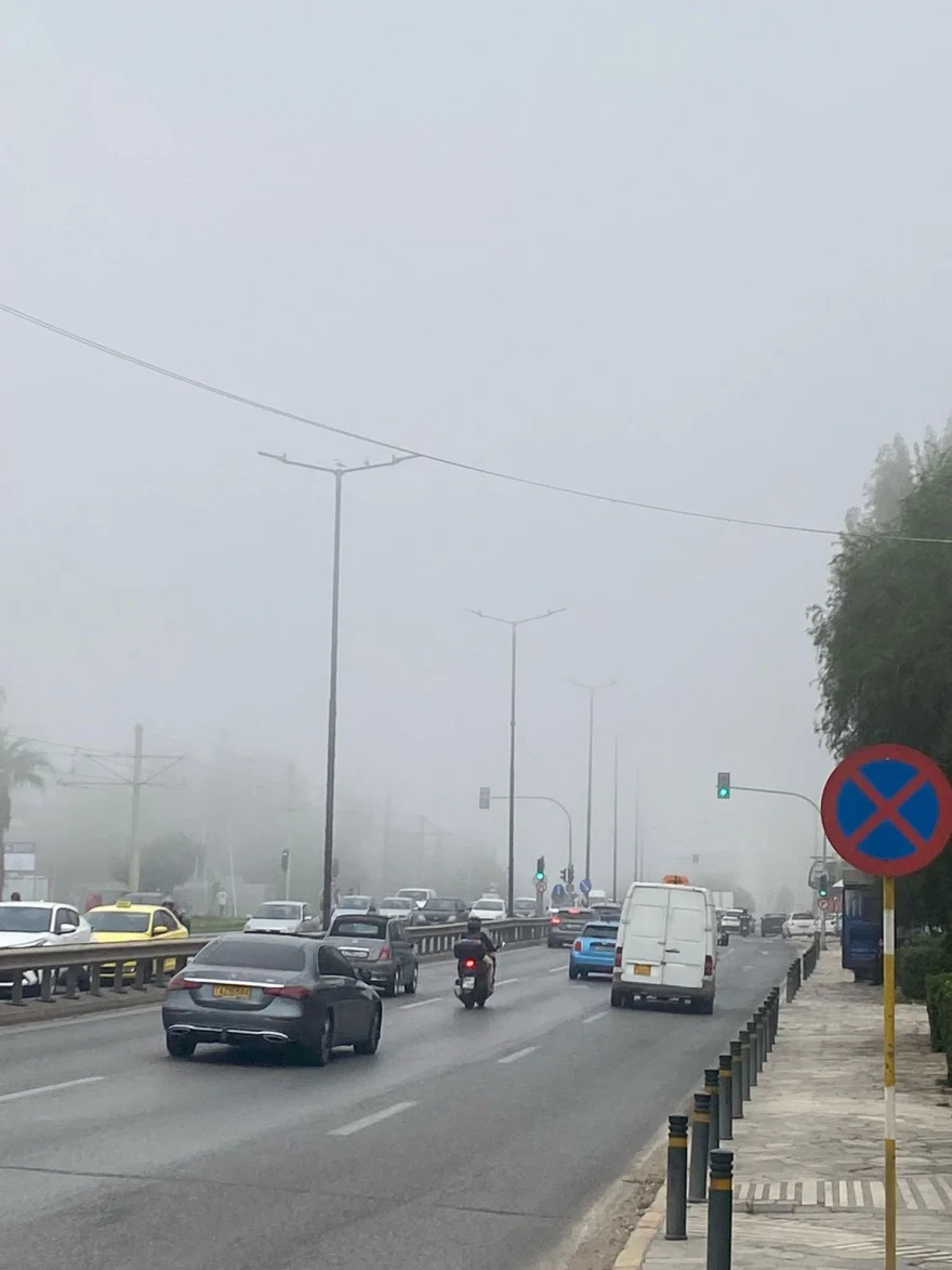 Πυκνή ομίχλη σήμερα στο Παλαιό Φάληρο