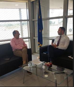 Συνάντηση Κουτελάκη με Θεοδωρόπουλο για το κλειστό γήπεδο της οδού Αρτάκης