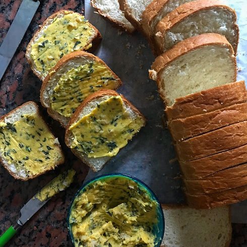 Herbal Butter with Basil, Garlic & Lemon Zest